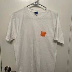 Undefeated White and Orange Short Sleeve Tees